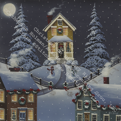 Christmas on Hickory Hill counted cross stitch pattern by Catherine Holman/Ansada Art Licensing Group, LLC