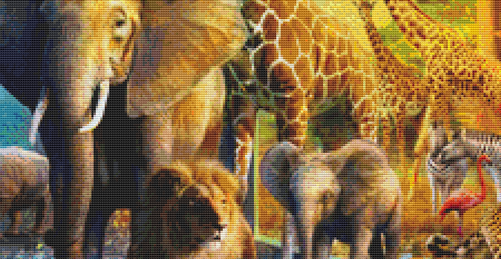 City Animals counted cross stitch pattern by Jan Patrik Krasny, Licensed by MGL, www.mglart.com