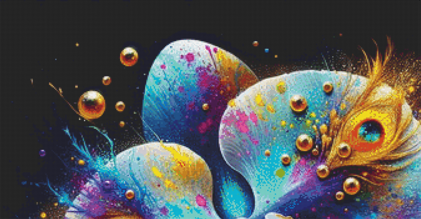 Cosmic Orchid cross stitch pattern by AI Created Playground/Photoglory127