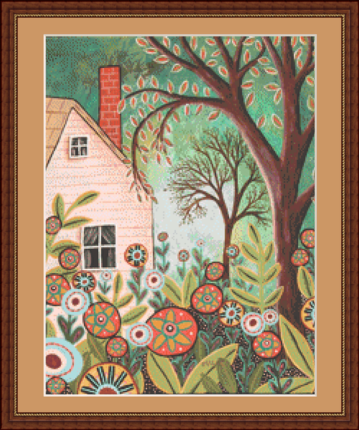 Cottage Garden 1 (Small) counted cross stitch pattern by Karla Gerard