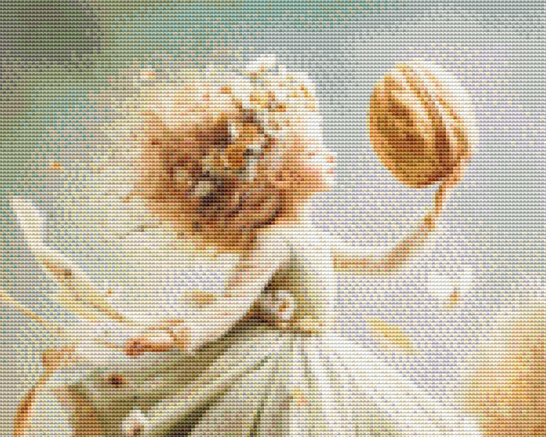 Dancing With a Walnut (Small) cross stitch pattern by Bryna T. Art & Design