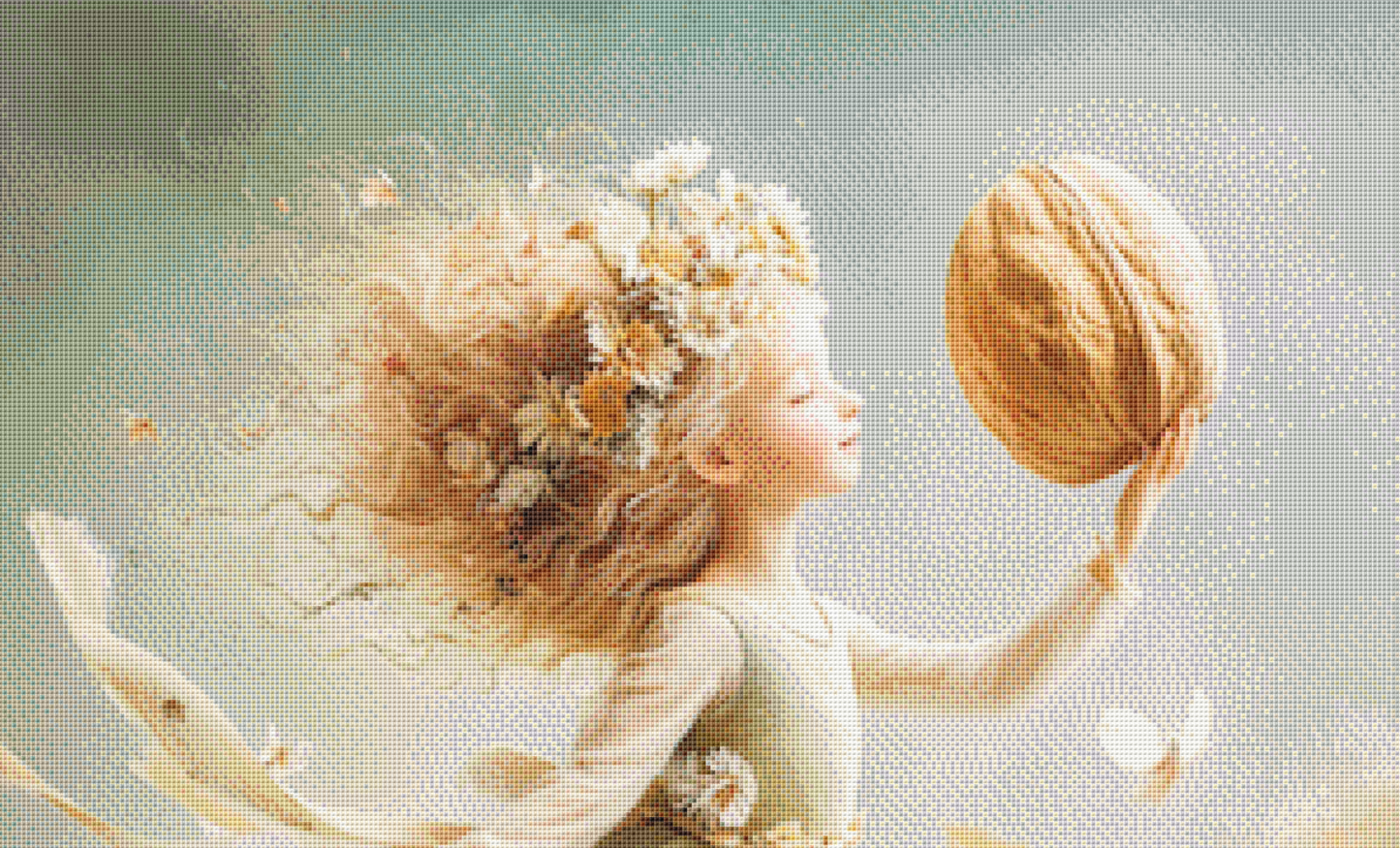 Dancing With a Walnut cross stitch pattern by Bryna T. Art & Design