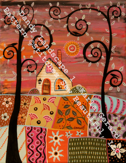 Dandy Landscape 1 counted cross stitch pattern by Karla Gerard