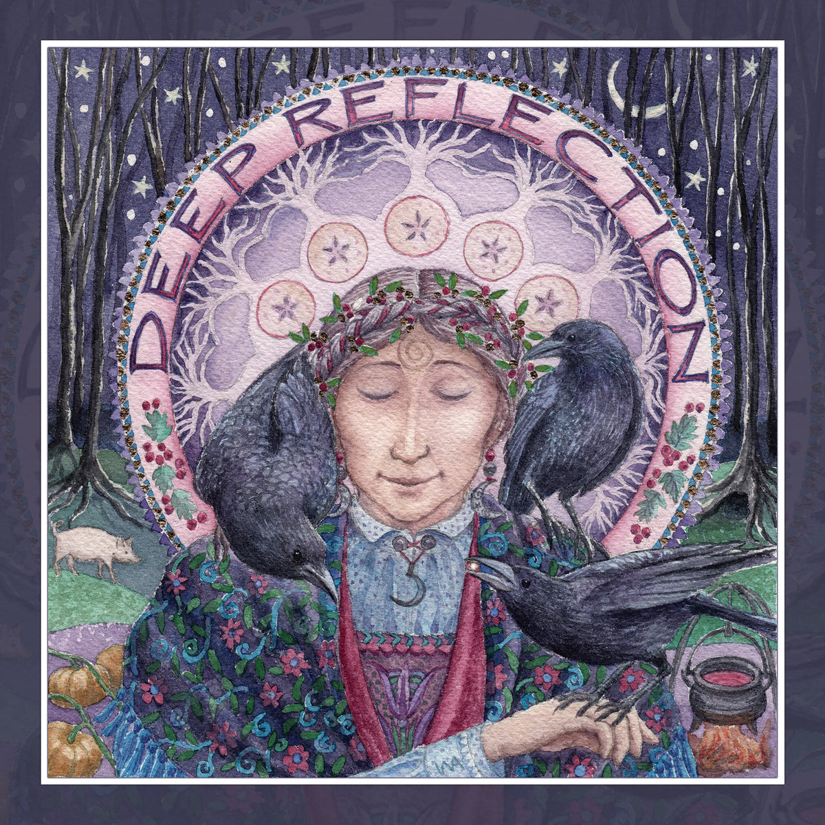 "Deep Reflection"  counted cross stitch pattern by Wendy Andrew/Painting Dreams