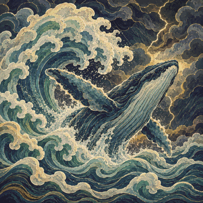"Defying the Storm" cross stitch pattern by The Art Revivalist