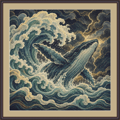 "Defying the Storm" cross stitch pattern by The Art Revivalist