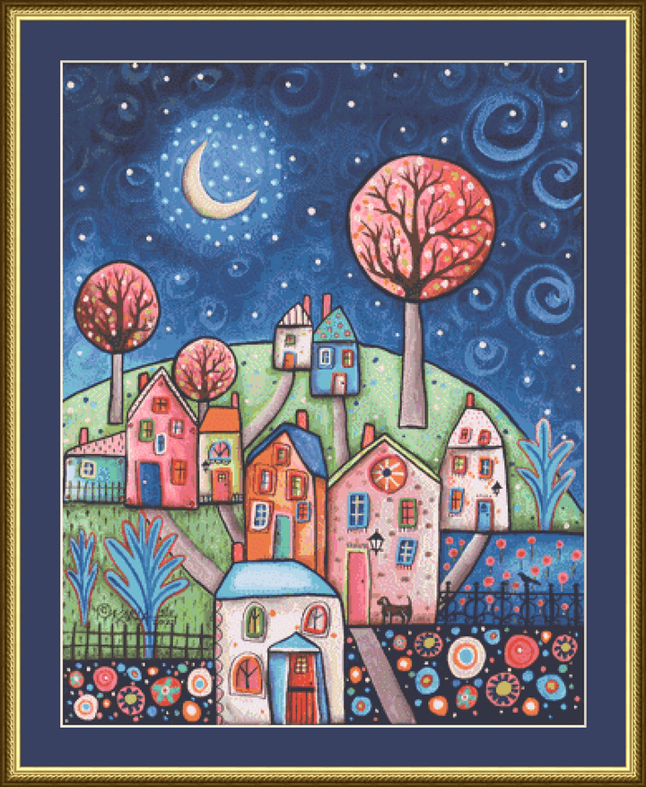 Delightful Evening counted cross stitch pattern by Karla Gerard