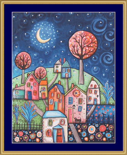Delightful Evening (Max Colors) counted cross stitch pattern by Karla Gerard