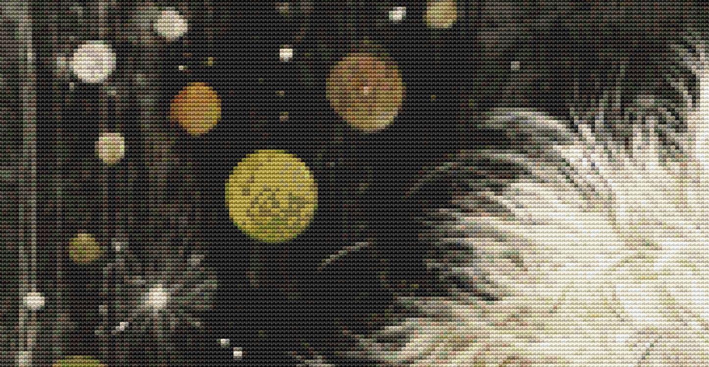 Scooter cross stitch pattern by Queen Bee Designs