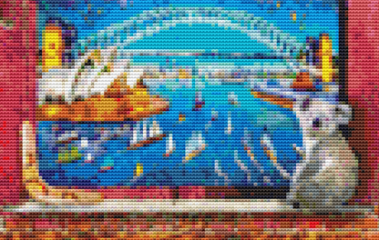 Doors of The World counted cross stitch pattern by Dominic Davison, Licensed by MGL, www.mglart.com
