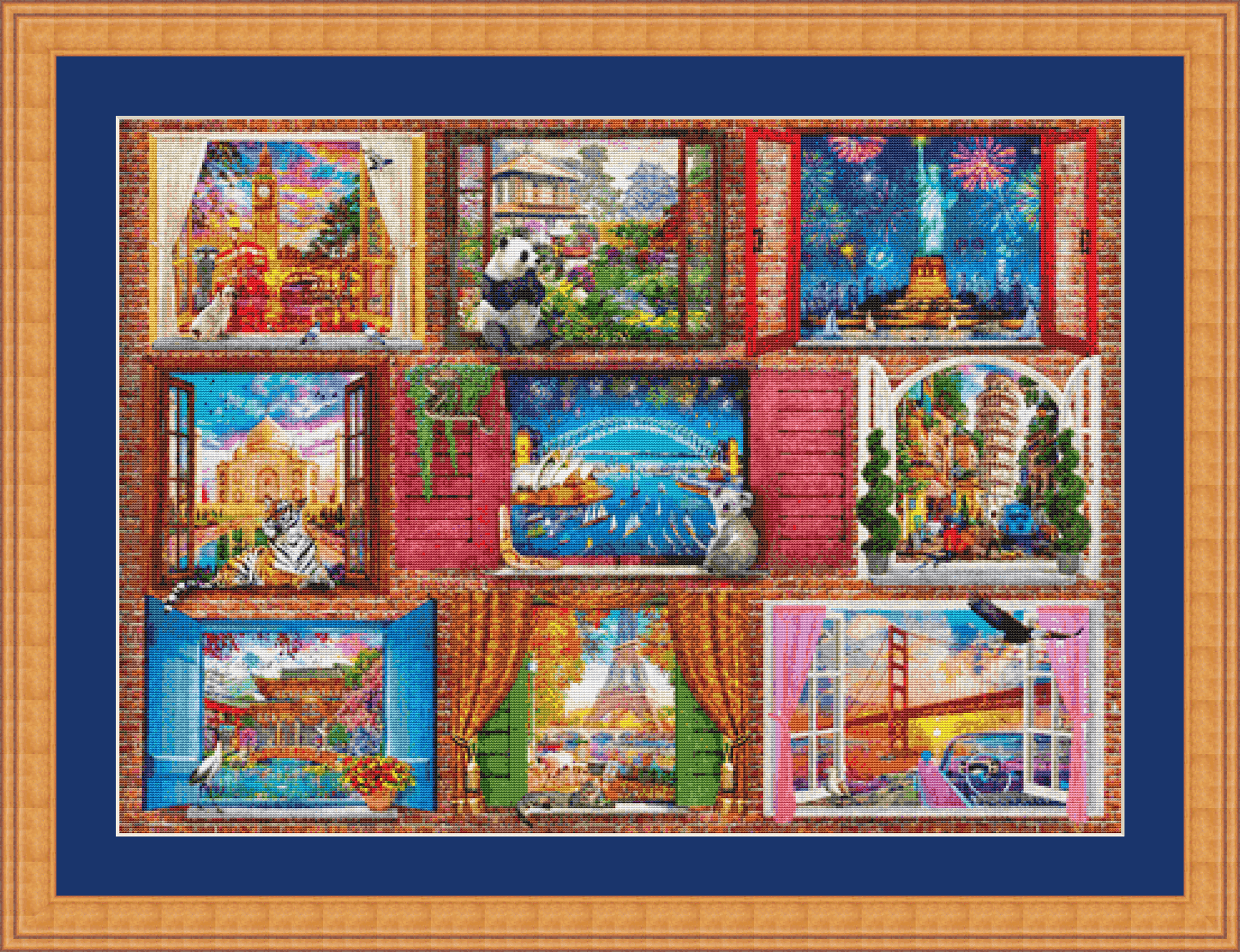 Doors of The World counted cross stitch pattern by Dominic Davison, Licensed by MGL, www.mglart.com