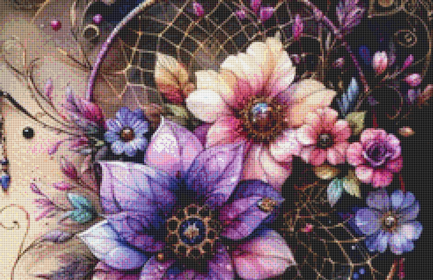 Dream Catcher and Butterflies cross stitch pattern by AI Created Playground/Photoglory127