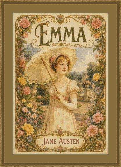 "Emma" cross stitch pattern by The Old Stationery Shop