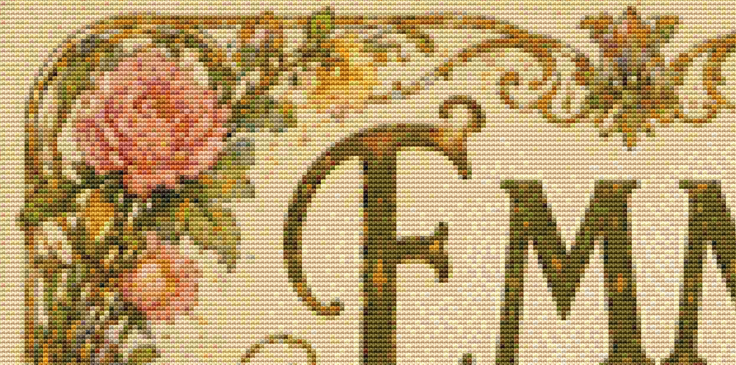 "Emma" cross stitch pattern by The Old Stationery Shop