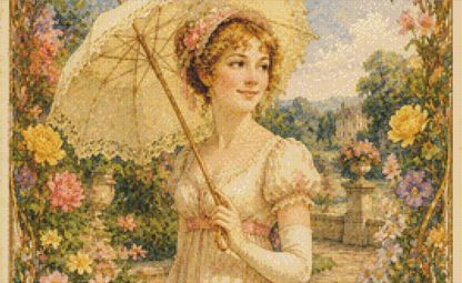 "Emma" cross stitch pattern by The Old Stationery Shop