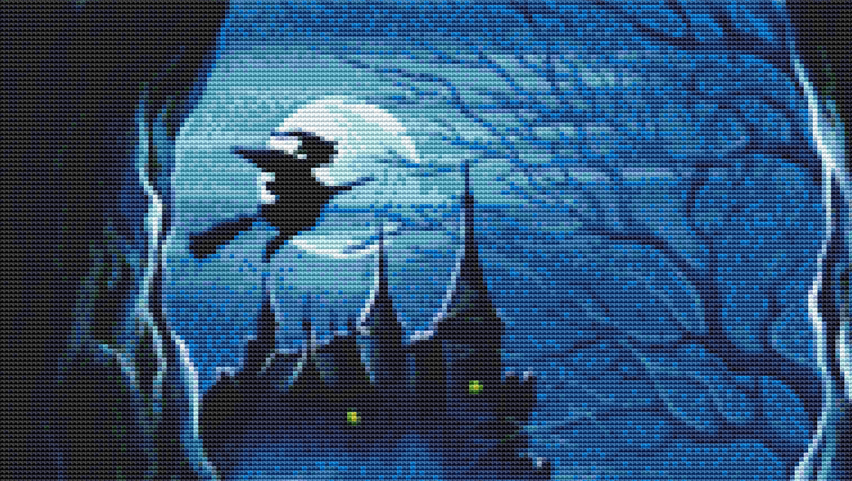 "Enchanted Castle" cross stitch pattern by Irina Garmashove-Cawton, Licensed by MGL, www.mglart.com