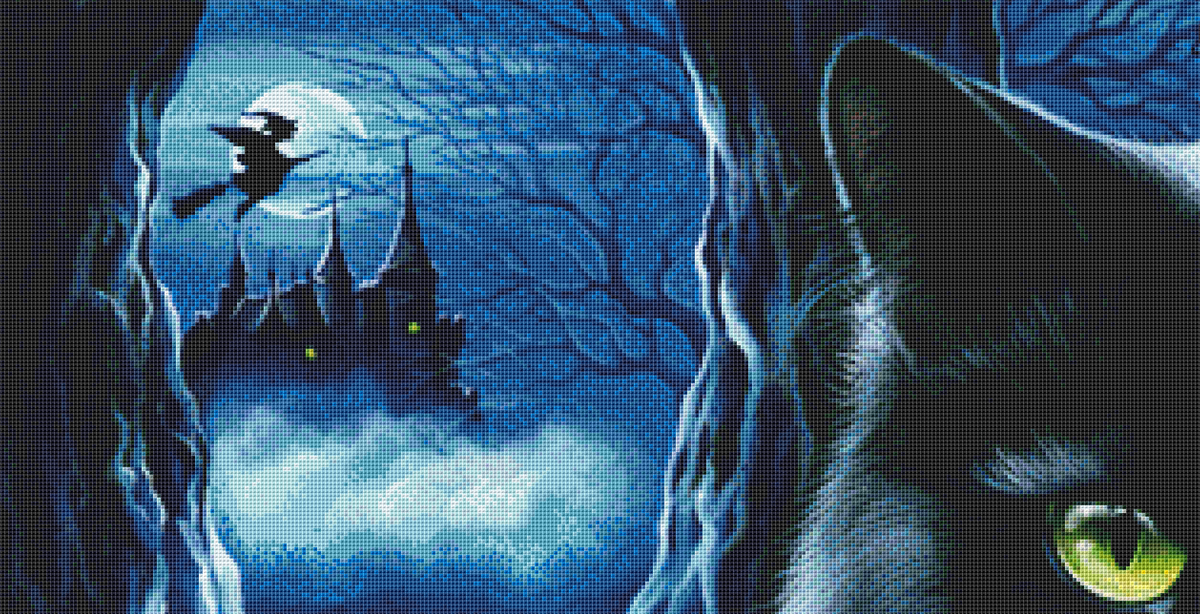 "Enchanted Castle" cross stitch pattern by Irina Garmashove-Cawton, Licensed by MGL, www.mglart.com