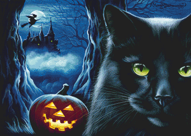 "Enchanted Castle" cross stitch pattern by Irina Garmashove-Cawton, Licensed by MGL, www.mglart.com