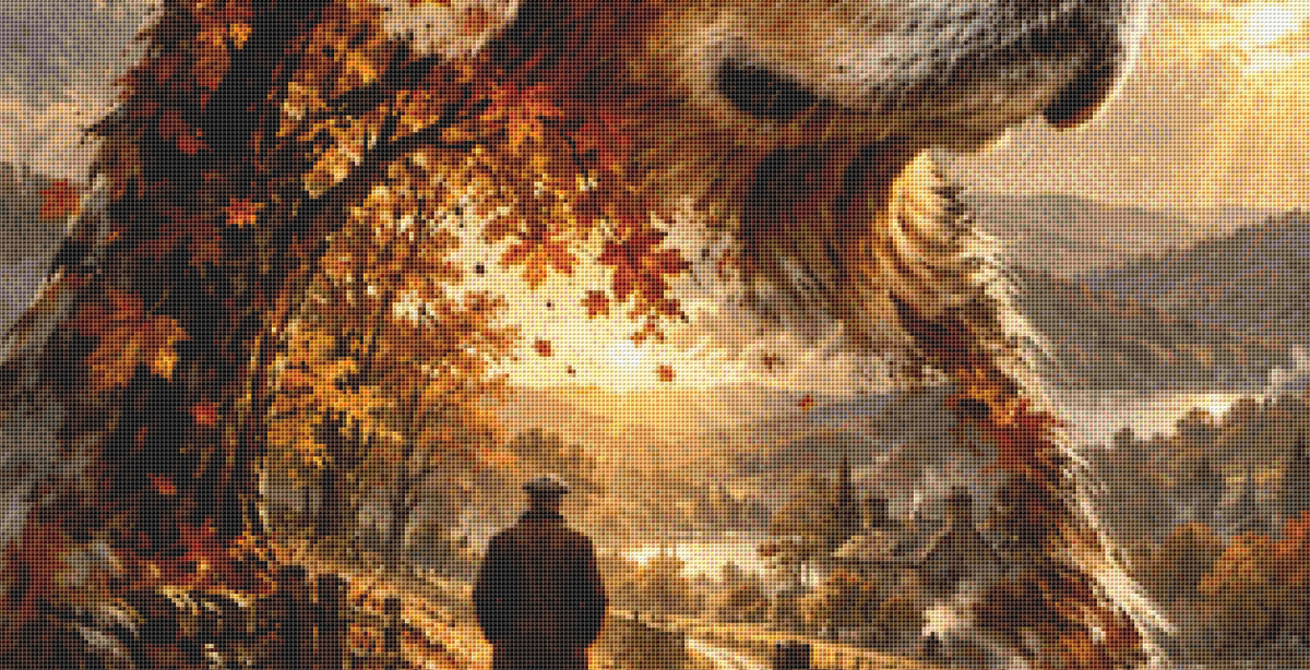 "Eternally Man's Best Friend" cross stitch pattern by Queen Bee Designs