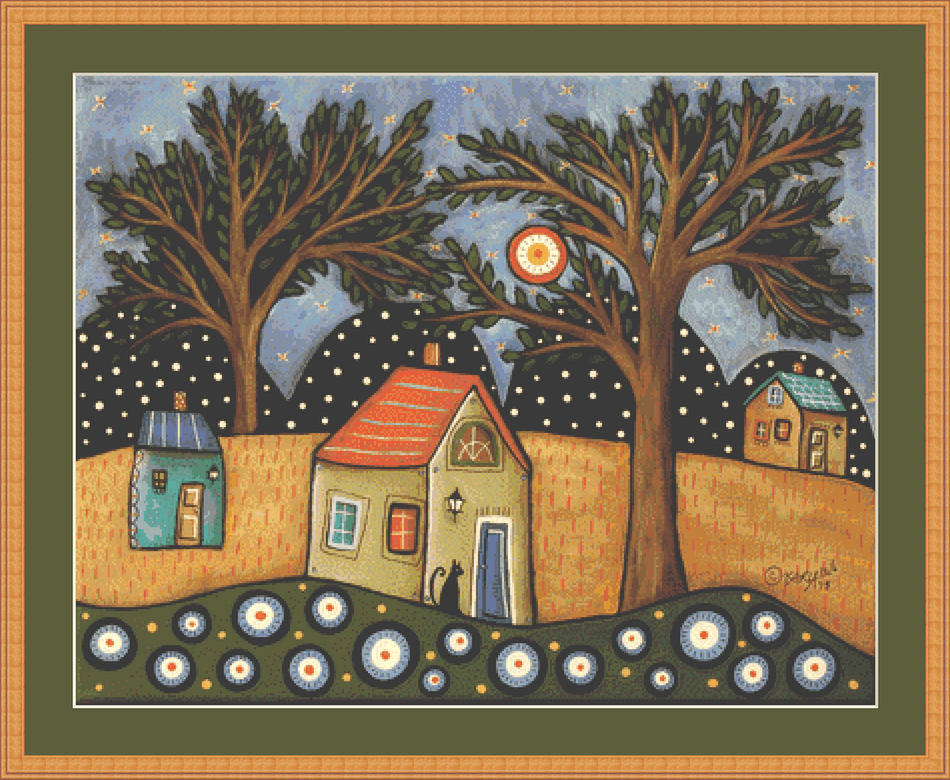 Evening Light counted cross stitch pattern by Karla Gerard