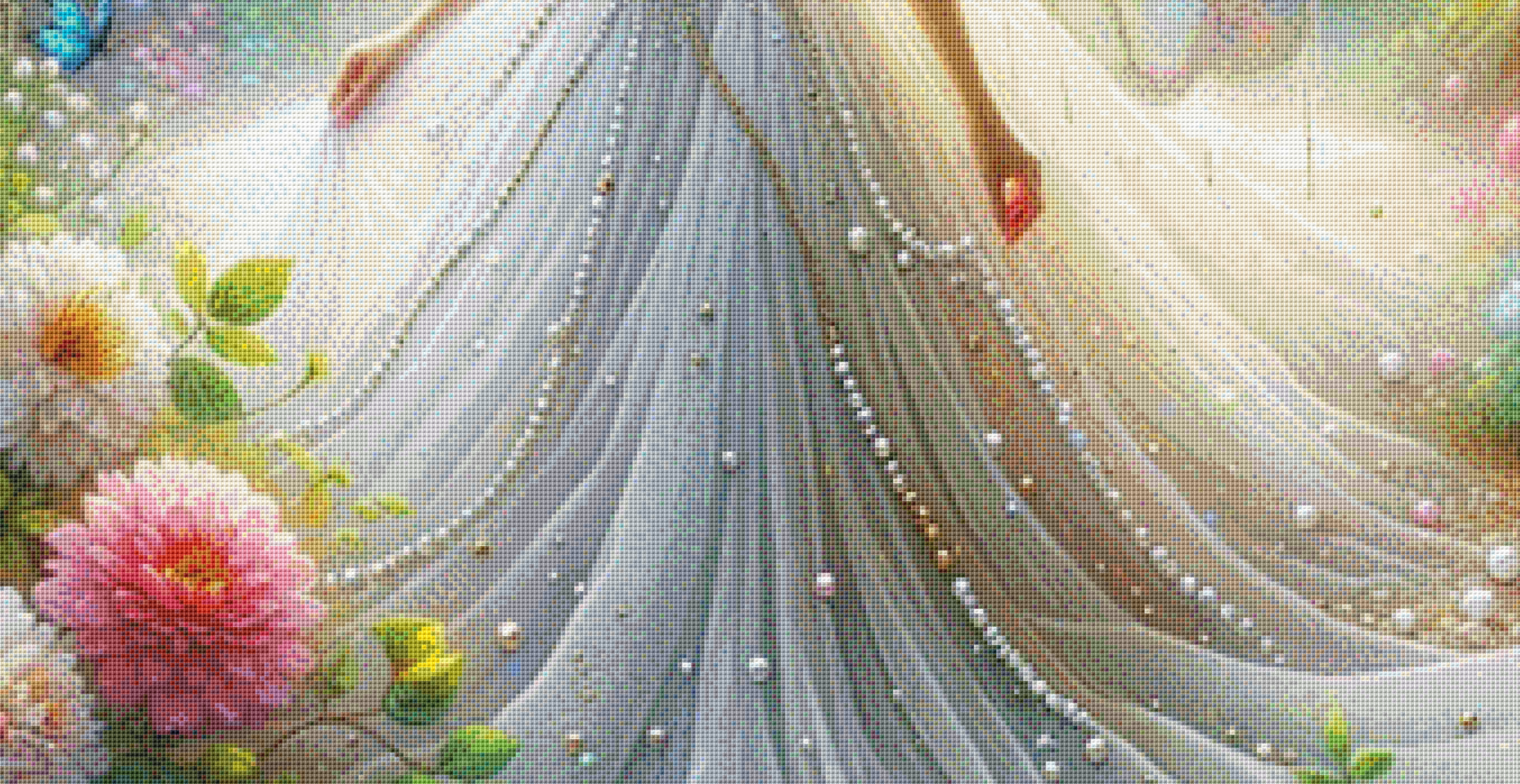 Fairy Princess Bride cross stitch pattern AI Created Playground/Photoglory127