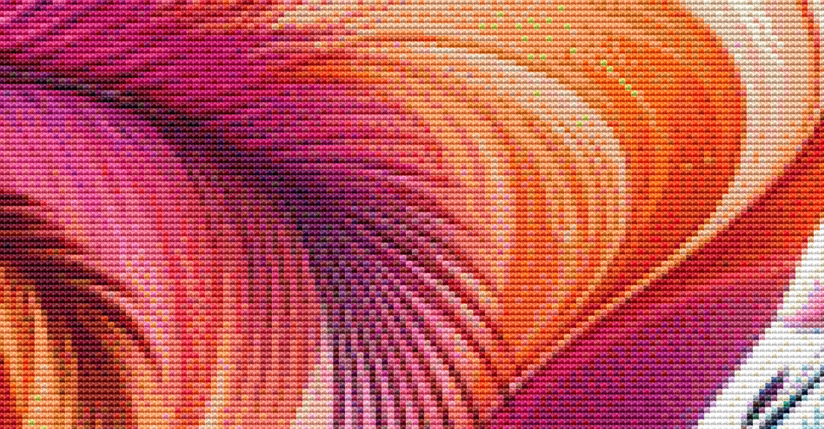 Flamingo cross stitch pattern by AI Created Playground/Photoglory127