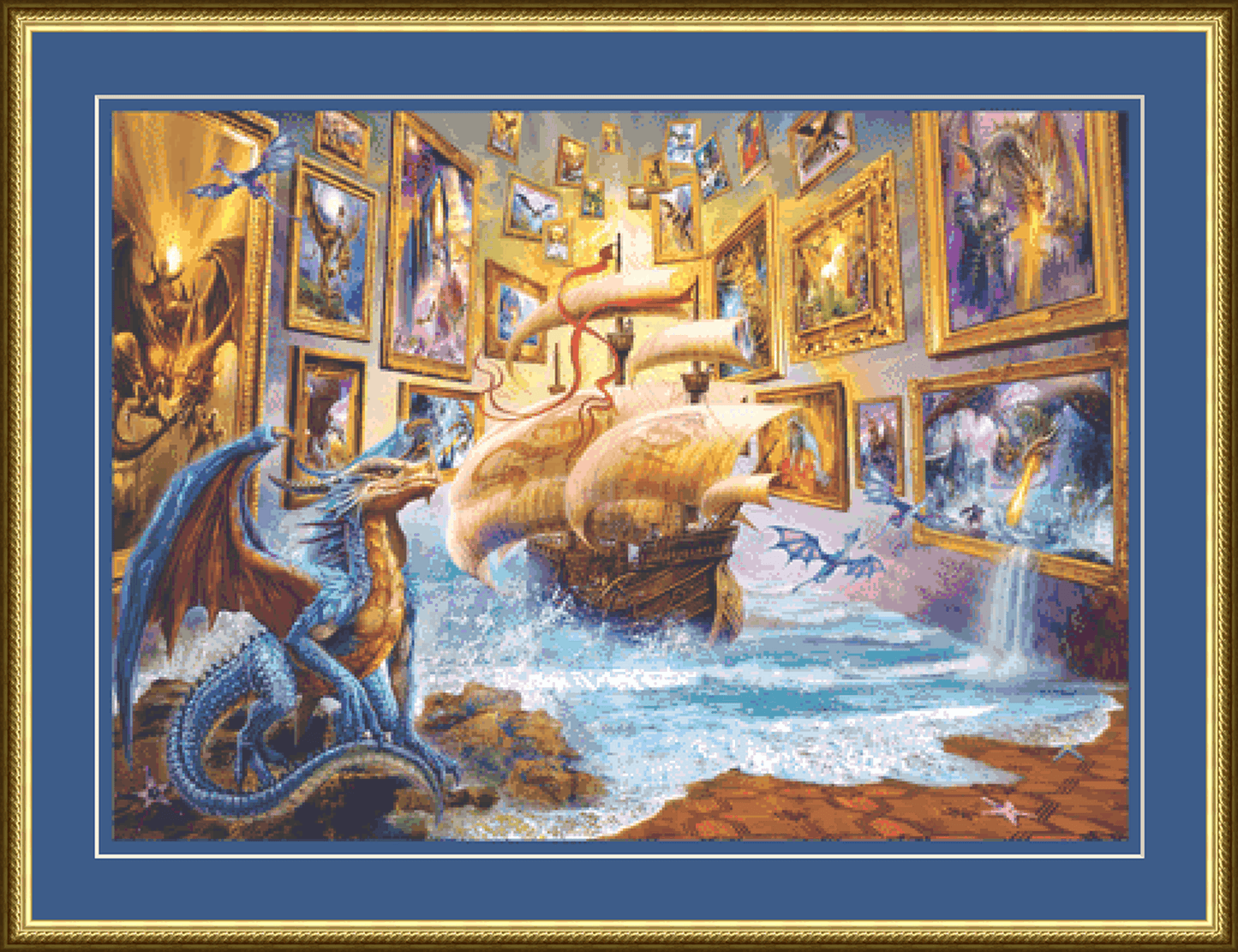 Gallery counted cross stitch pattern by Jan Patrik Krasny, Licensed by MGL, www.mglart.com
