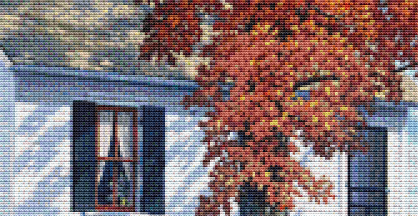 Garden Harvest counted cross stitch pattern Copyright © John Sloane; used with permission