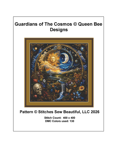 "Guardians of The Cosmos" cross stitch pattern by Queen Bee Designs