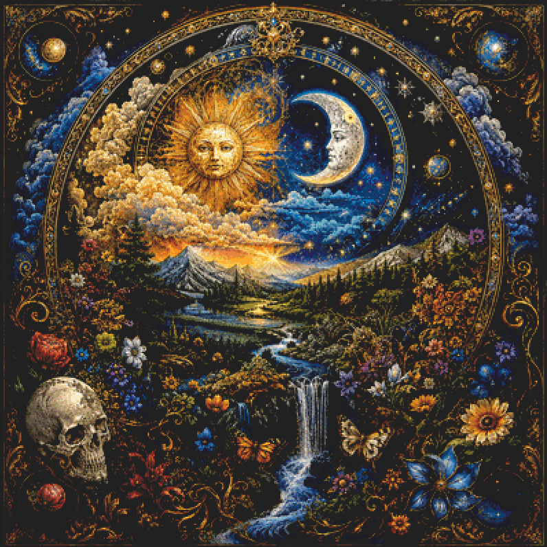 "Guardians of The Cosmos" cross stitch pattern by Queen Bee Designs