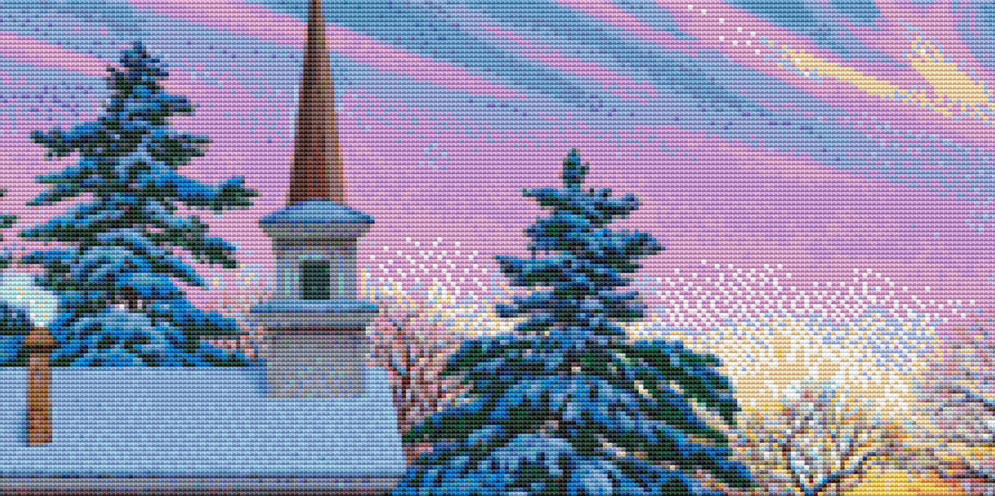 Guiding Light counted cross stitch pattern Copyright © John Sloane, used with permission