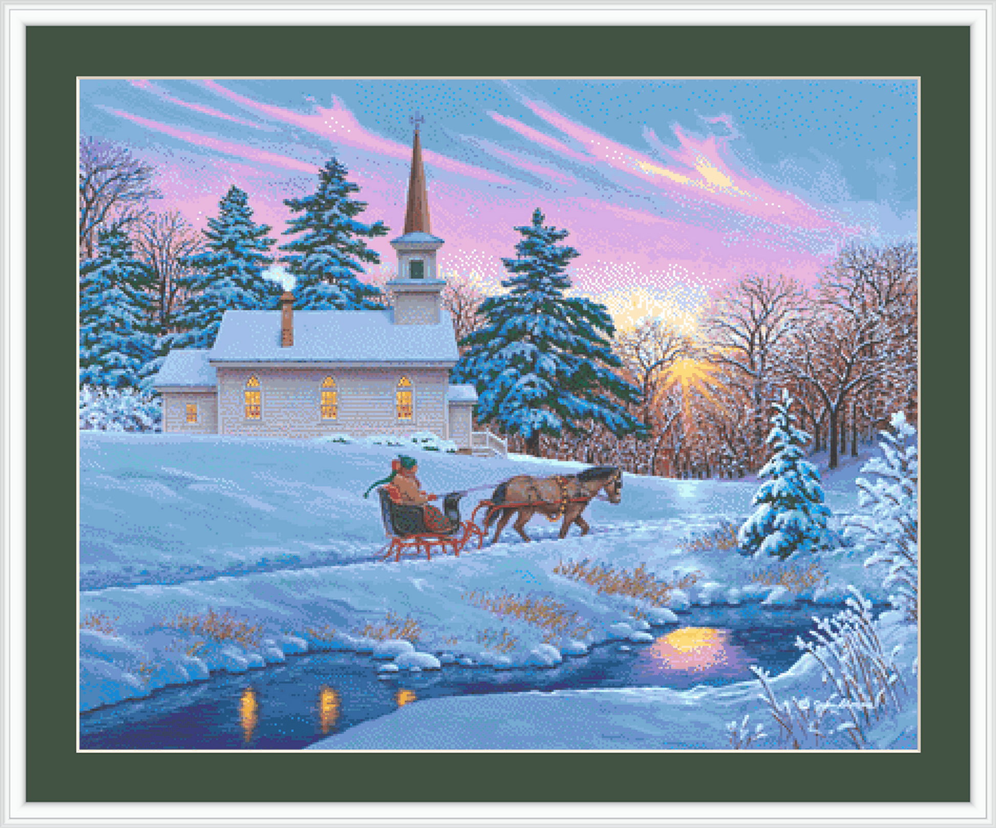 Guiding Light counted cross stitch pattern Copyright © John Sloane, used with permission