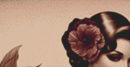 "Hibiscus and Lace" cross stitch pattern by S. Jade Studio