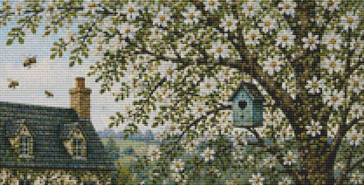"I Love Honey" cross stitch pattern by Eder Jose Rosa
