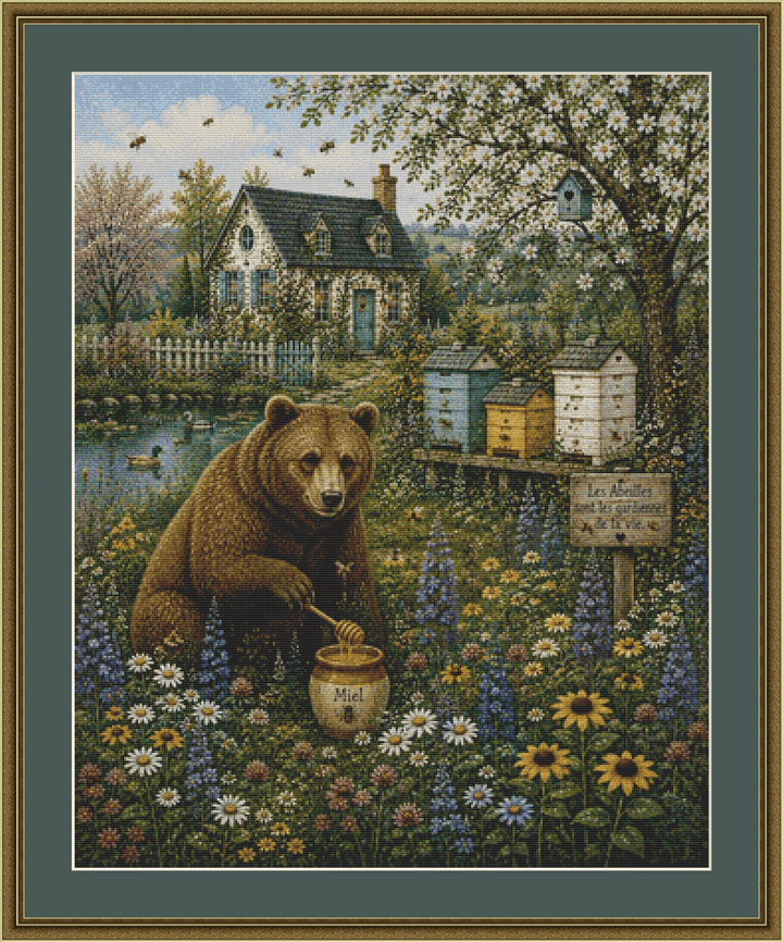 "I Love Honey" cross stitch pattern by Eder Jose Rosa