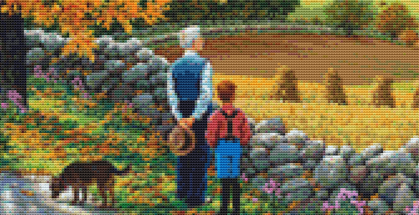 I Remember When counted cross stitch pattern Copyright © John Sloane, used with permission