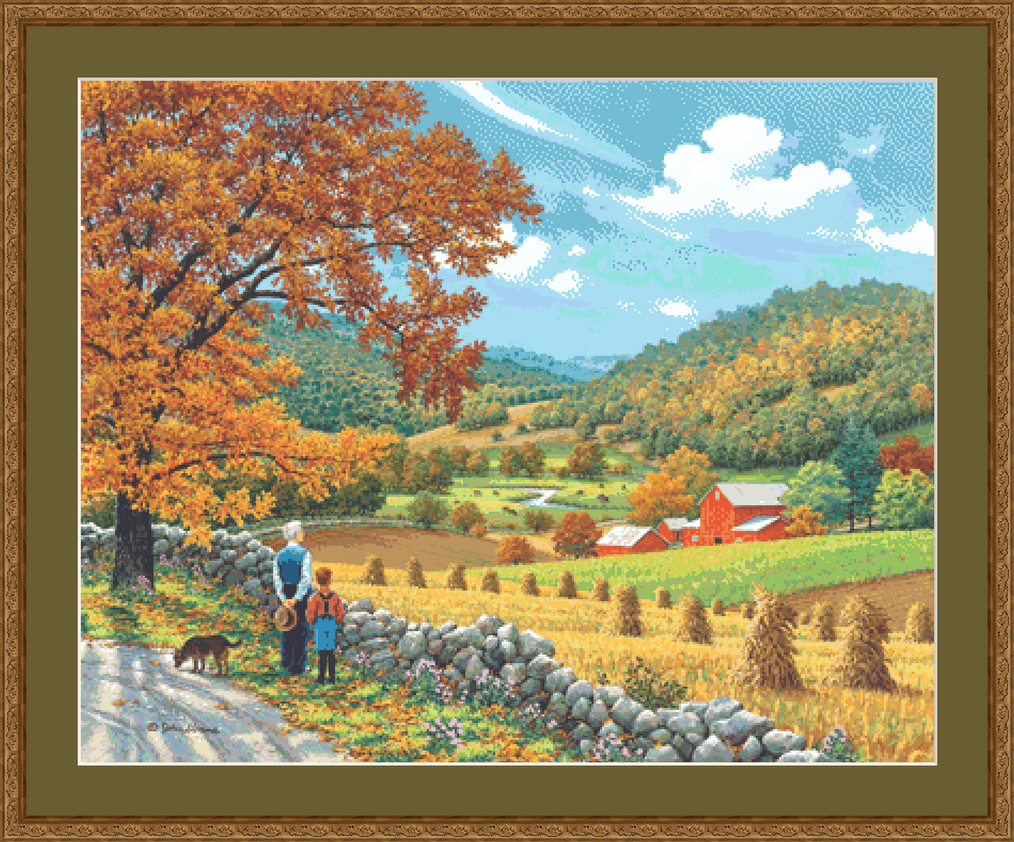 I Remember When counted cross stitch pattern Copyright © John Sloane, used with permission