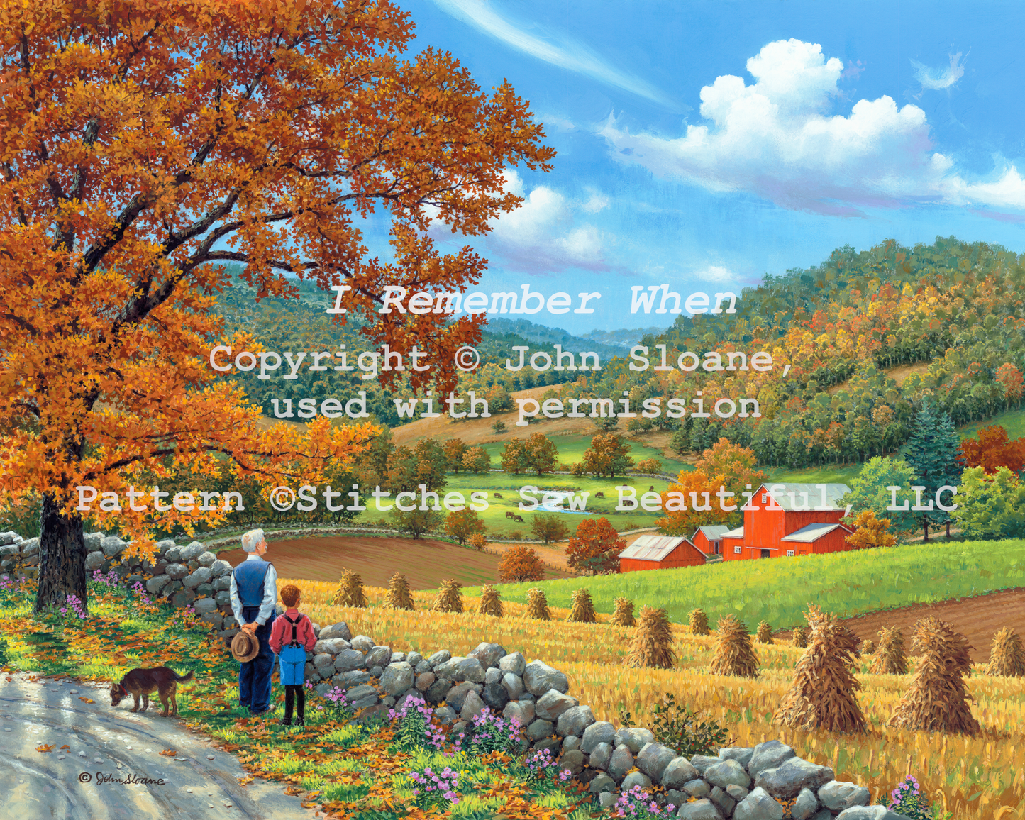 I Remember When counted cross stitch pattern Copyright © John Sloane, used with permission