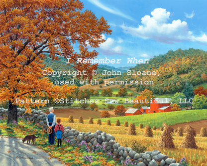 I Remember When counted cross stitch pattern Copyright © John Sloane, used with permission