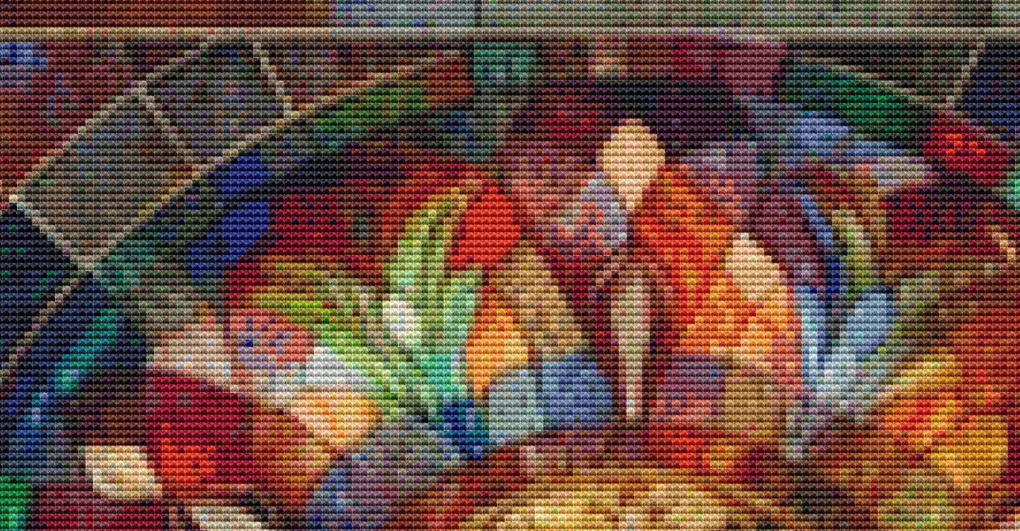 "Luminous Reverie" cross stitch pattern by AI Created Playground/Photoglory127