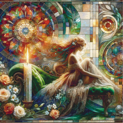 "Luminous Reverie" cross stitch pattern by AI Created Playground/Photoglory127