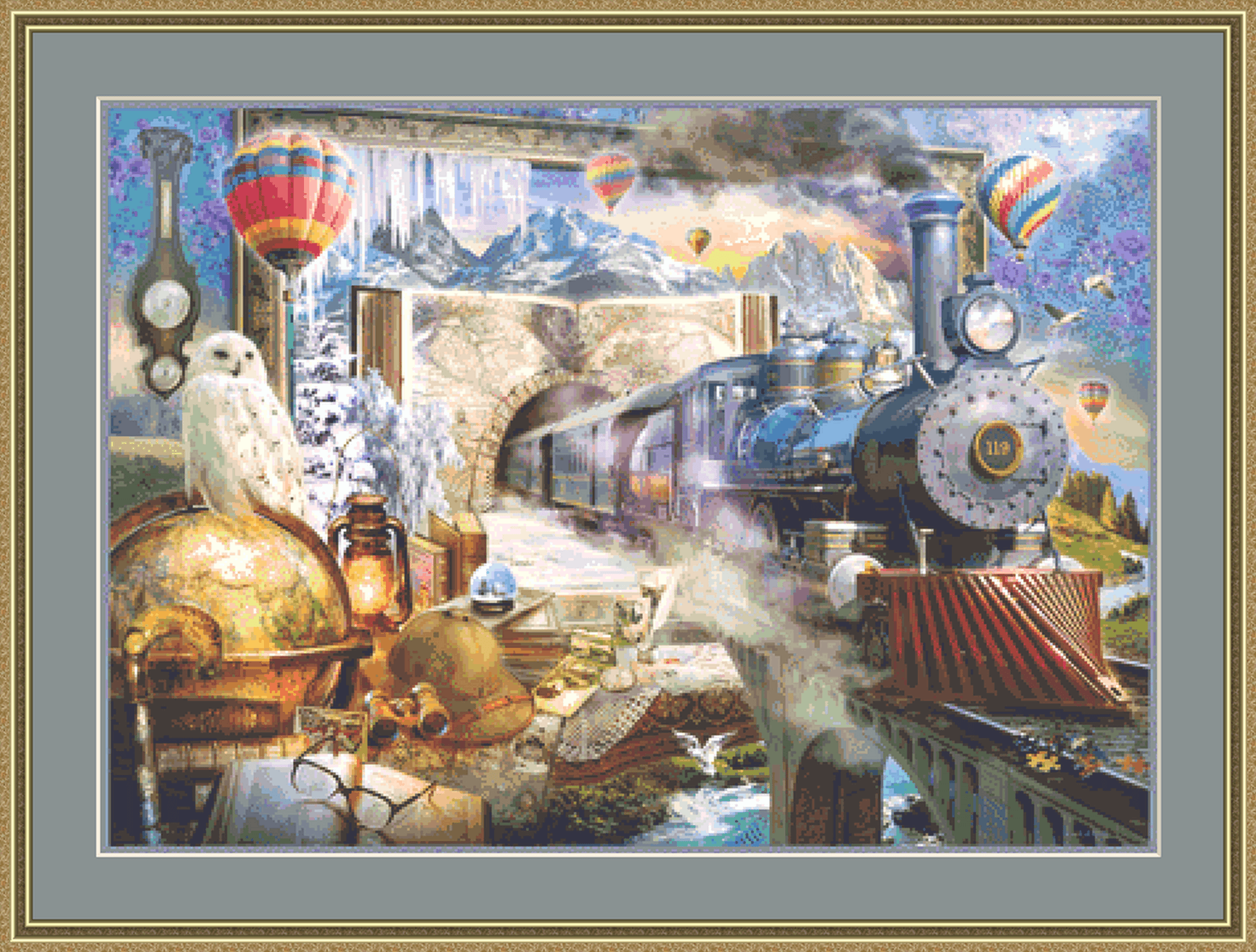 "Magical Journey" counted cross stitch pattern by Jan Patrik Krasny, Licensed by MGL, www.mglart.com