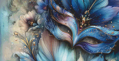 Masquerade in Bloom (MSMC) cross stitch pattern by Sassy E. Boutique