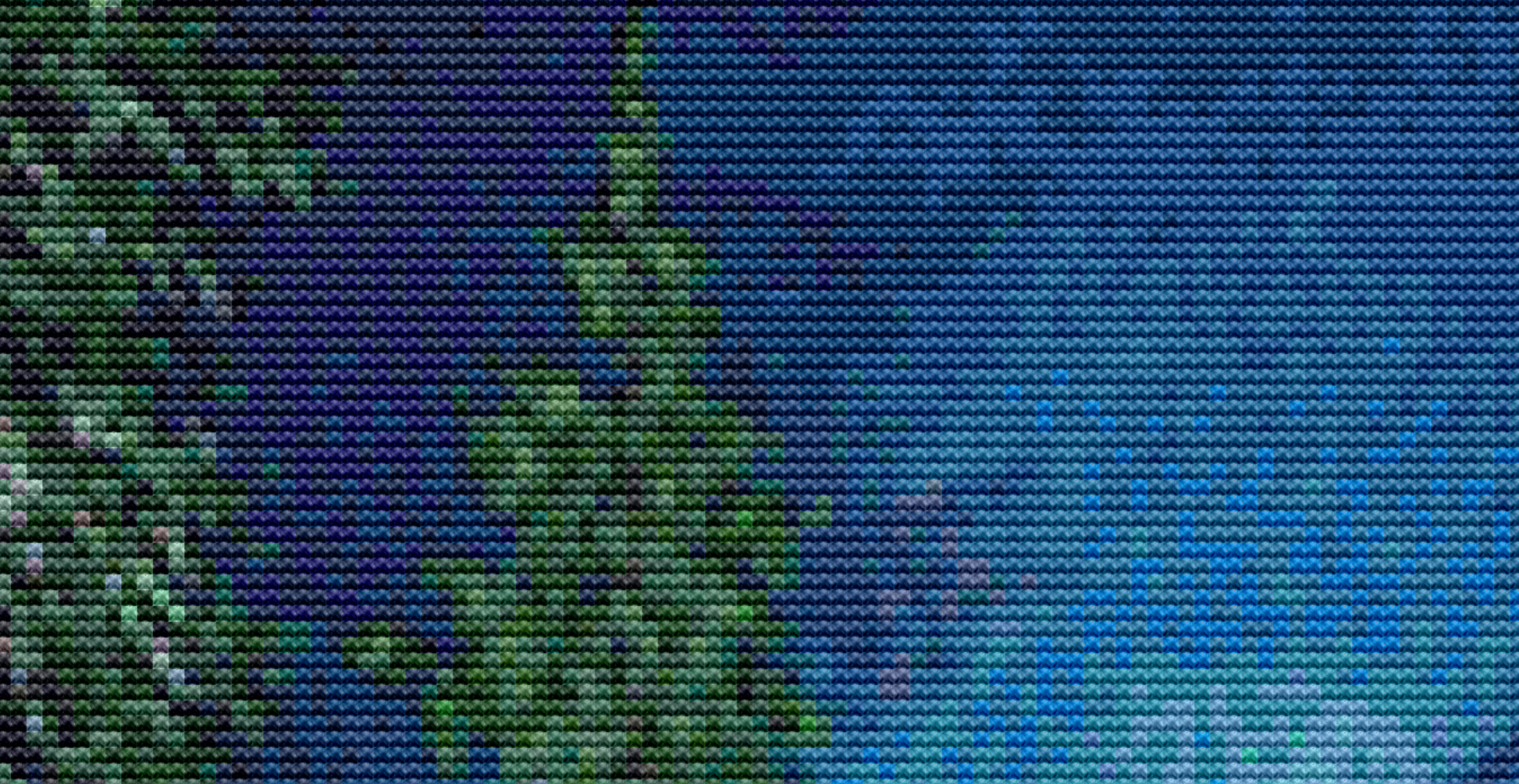 Moon Lake Cabin counted cross stitch pattern by Dominic Davison, Licensed by MGL, www.mglart.com
