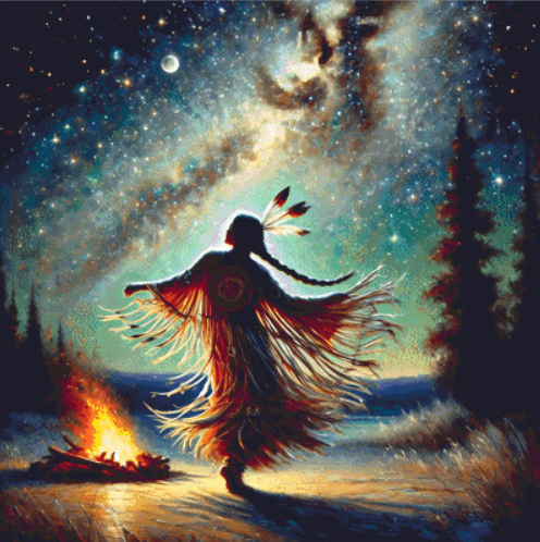 Moonlit Dance cross stitch pattern by Mystic Vision Gallery