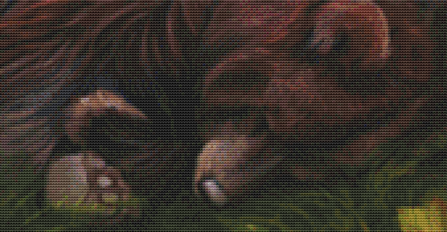 "Morning Sun" cross stitch pattern by Bente Schlick, Licensed by MGL, www.mglart.com