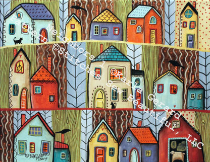 Neighbors 1 counted cross stitch pattern by Karla Gerard