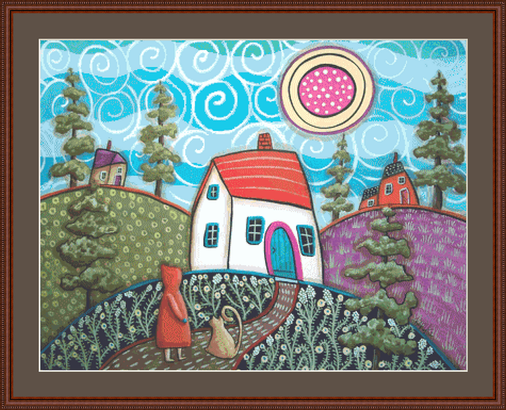 Neighbors counted cross stitch pattern by Karla Gerard