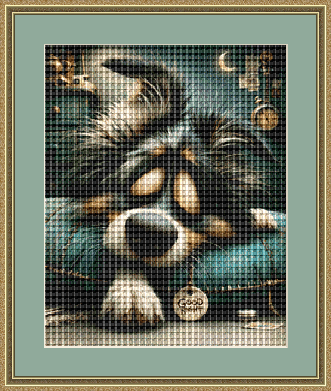 Nighty Night (Small) counted cross stitch pattern by Bryna T. Art