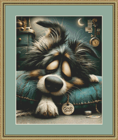 Nighty Night (Small) counted cross stitch pattern by Bryna T. Art & Design